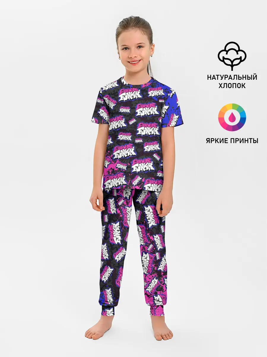 Детская пижама с брюками / FRIDAY NIGHT FUNKIN ЛОГОБОМБИН