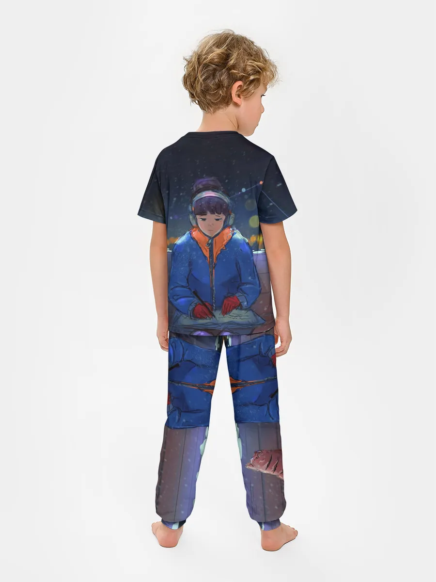 Детская пижама с брюками / Зима