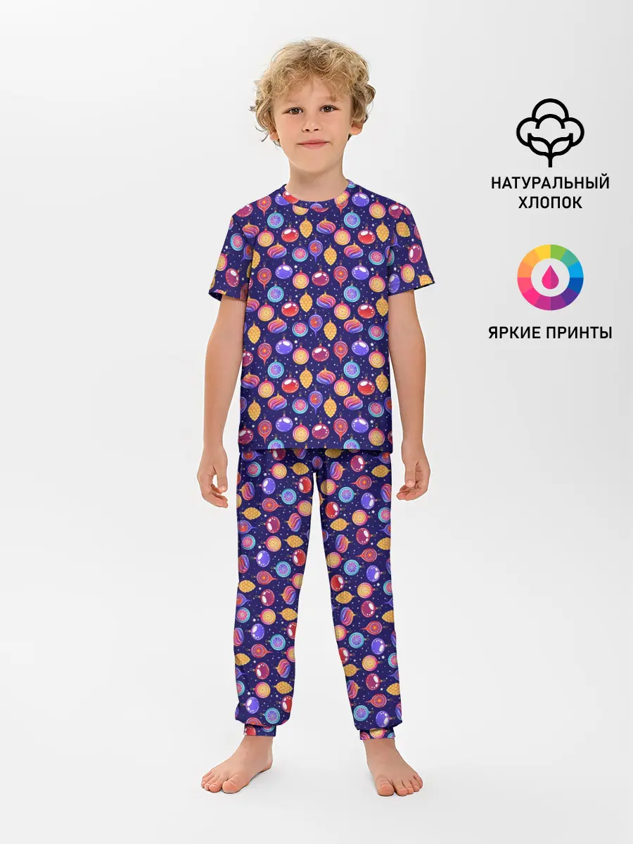 Детская пижама с брюками / Новогодние Ёлочные Украшения