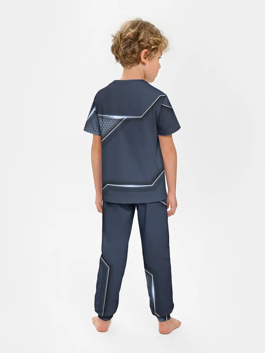 Детская пижама с брюками / Металлическая 3D основа
