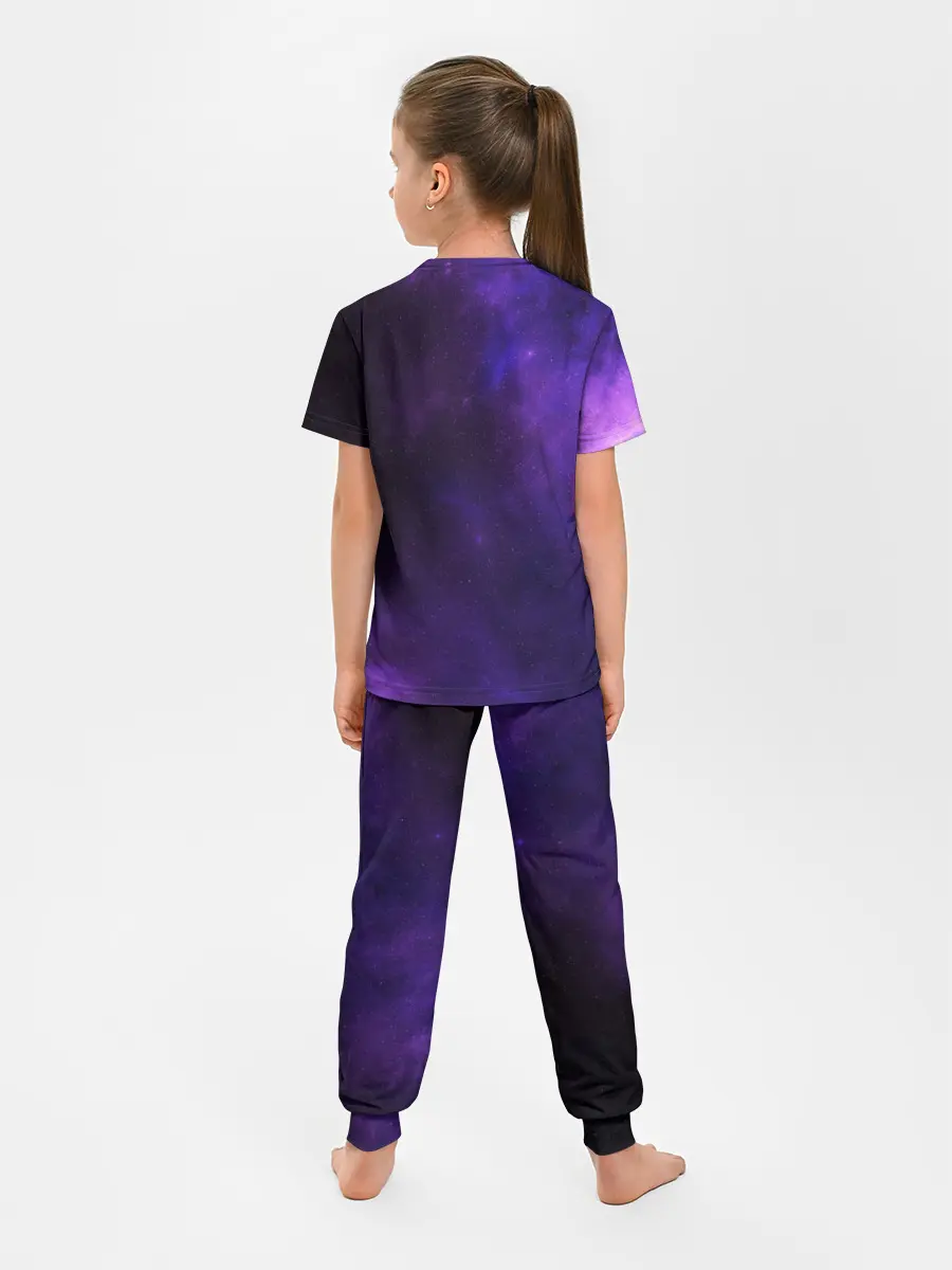 Детская пижама с брюками / Фиолетовая звезда