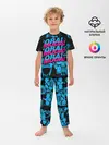 Детская пижама с брюками / Ора Муда синие черепа