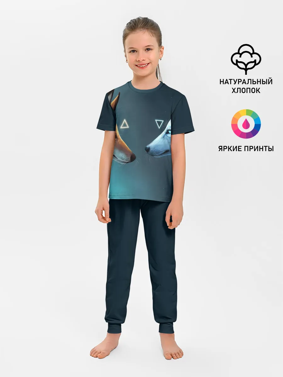 Детская пижама с брюками / ЛИСА И ВОЛК