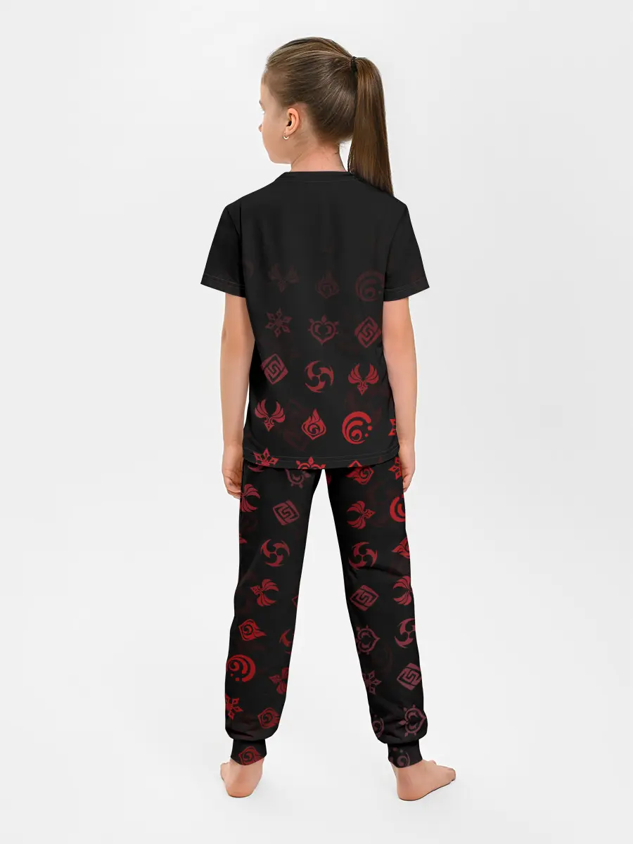 Детская пижама с брюками / Ху Тао / Genshin Impact