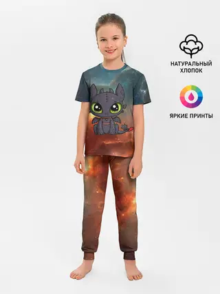 Детская пижама с брюками / ночная фурия