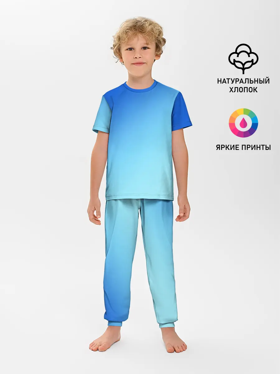 Детская пижама с брюками / blue