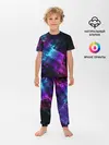 Детская пижама с брюками / Неоновая абстракция