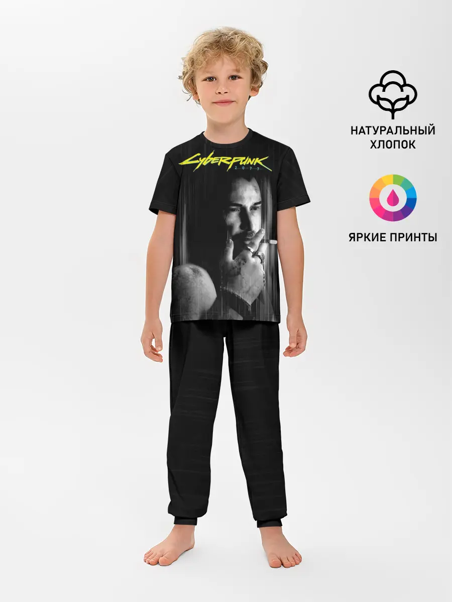 Детская пижама с брюками / Cyberpunk 2077 | Джонни