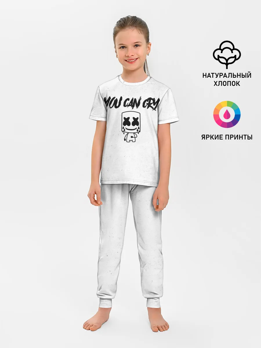 Детская пижама с брюками / Marshmello. You can cry