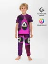 Детская пижама с брюками / Squid game glitch