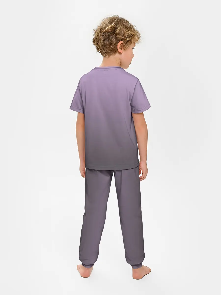 Детская пижама с брюками / влюбленный котенок