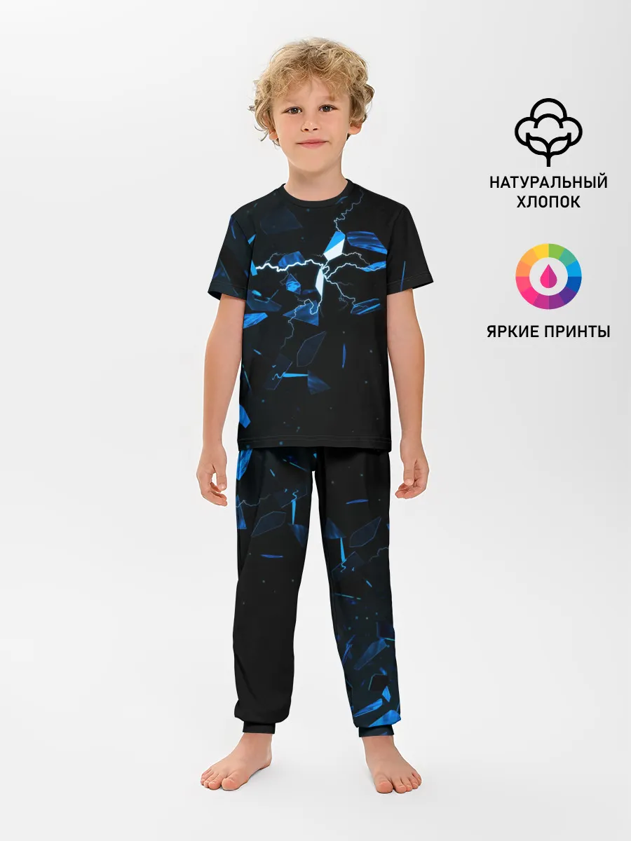 Детская пижама с брюками / Осколки стекла и молния