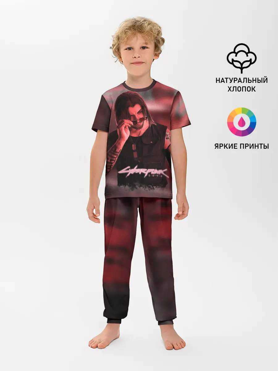 Детская пижама с брюками / Johnny Silverhand Cyberpunk