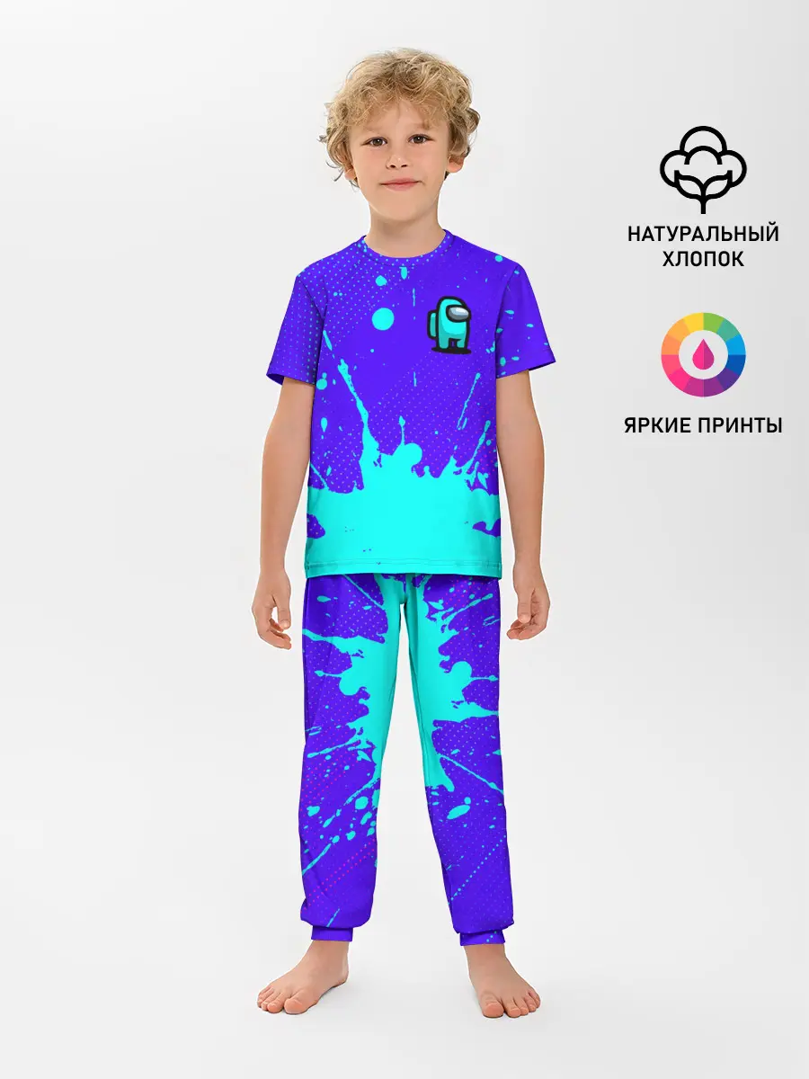 Детская пижама с брюками / AMONG US / АМОНГ АС