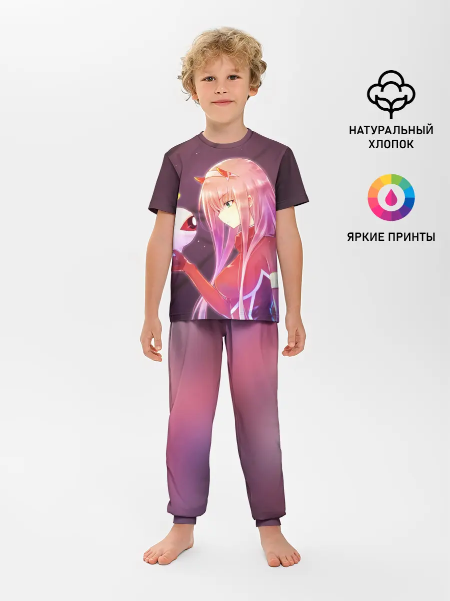 Детская пижама с брюками / Ноль два глаз