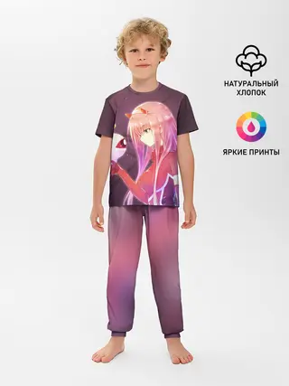 Детская пижама с брюками / Ноль два глаз