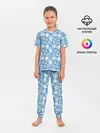 Детская пижама с брюками / Узоры Снежных Хлопьев