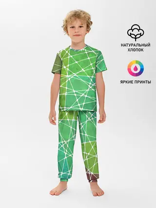 Детская пижама с брюками / Абстракция камень