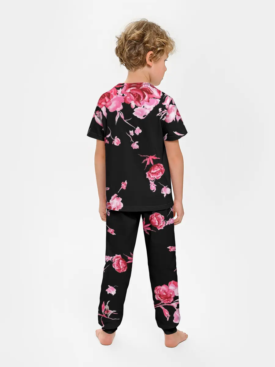 Детская пижама с брюками / Цветы