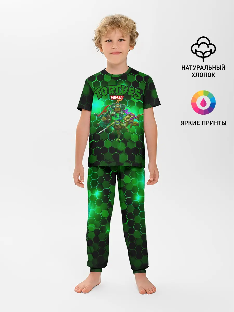 Детская пижама с брюками / ЧЕРЕПАШКИ - НИНДЗЯ