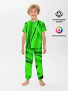 Детская пижама с брюками / Зеленый неон