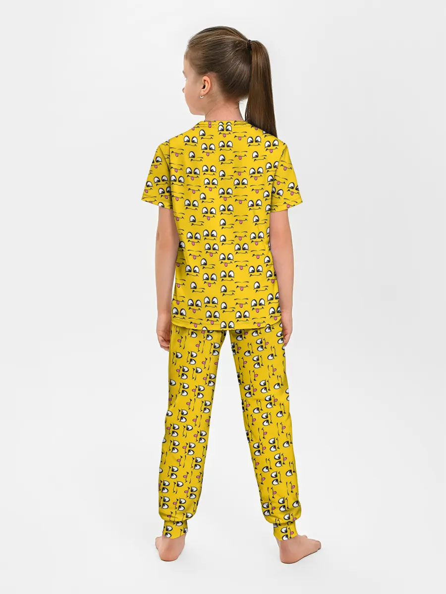 Детская пижама с брюками / Рожицы