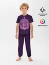 Детская пижама с брюками / Джоджо фиолетовые герои