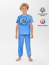 Детская пижама с брюками / Дельфин с коктейлем