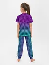 Детская пижама с брюками / НЕОНОВАЯ ШАХМАТКА