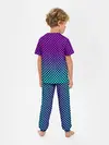 Детская пижама с брюками / НЕОНОВАЯ ШАХМАТКА