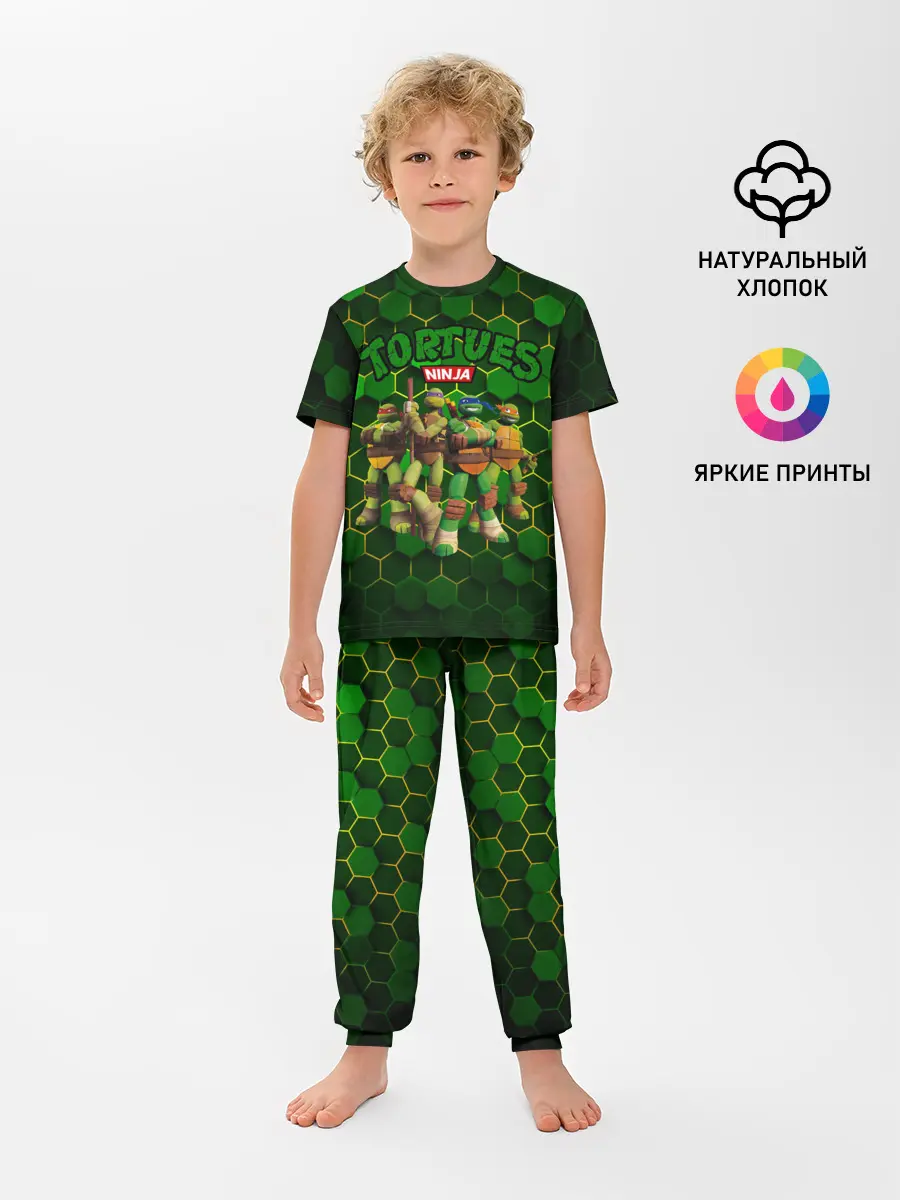 Детская пижама с брюками / ЧЕРЕПАШКИ - НИНДЗЯ