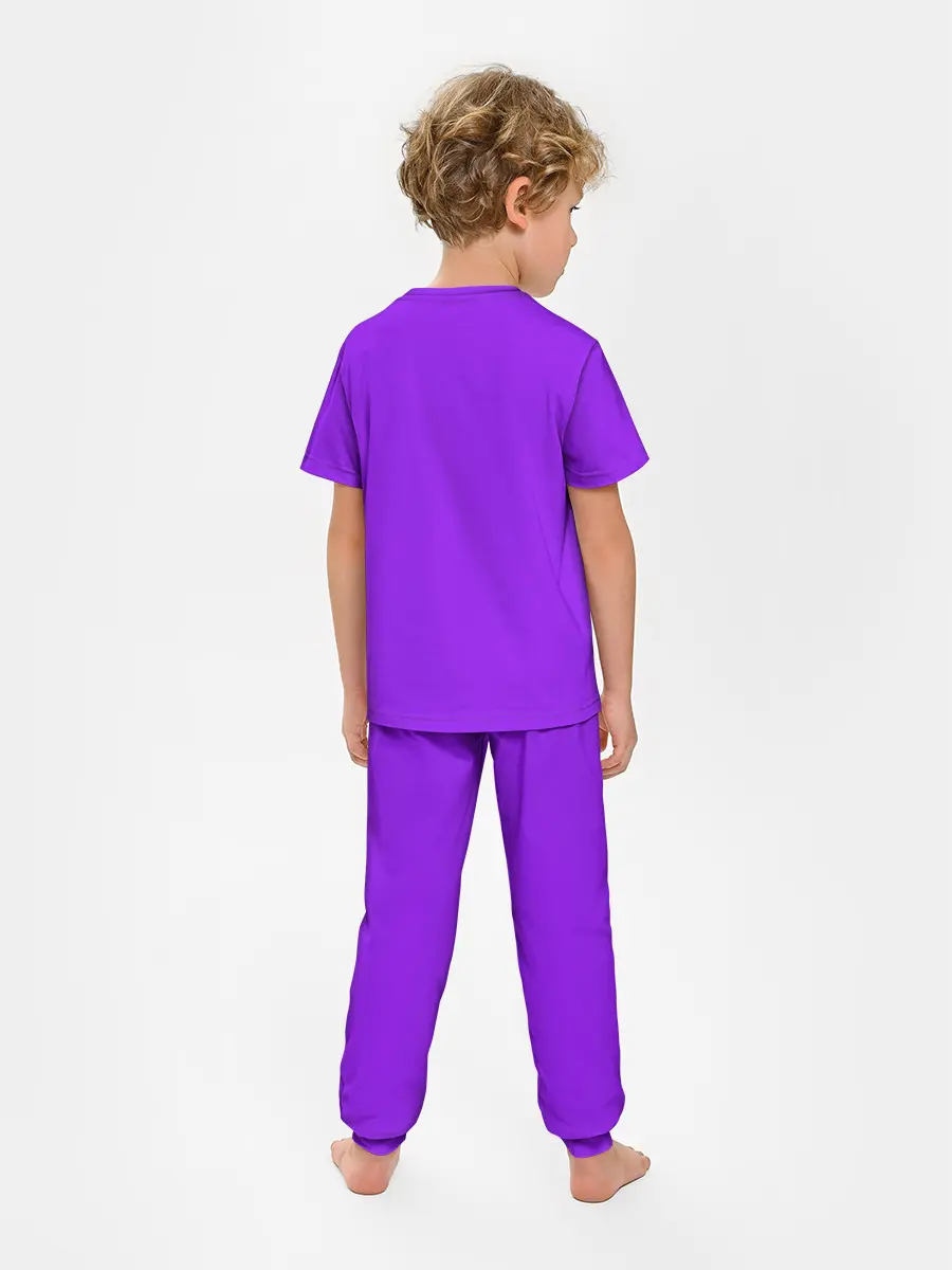 Детская пижама с брюками / Фиолетовый