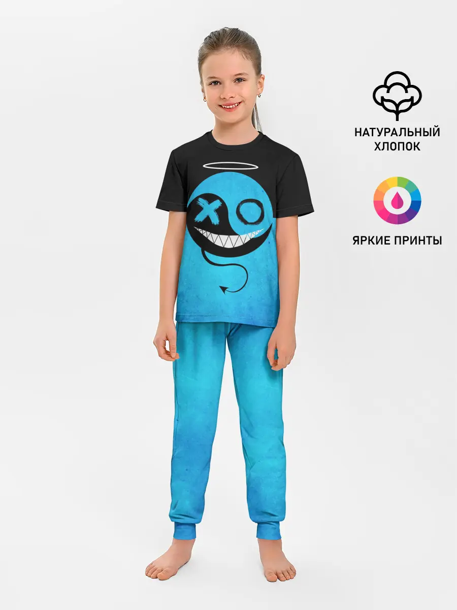 Детская пижама с брюками / Smail Blue