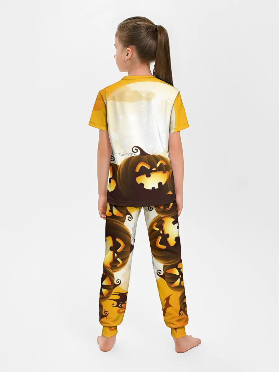 Детская пижама с брюками / Тыквы