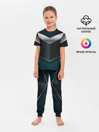 Детская пижама с брюками / 3D dark metal