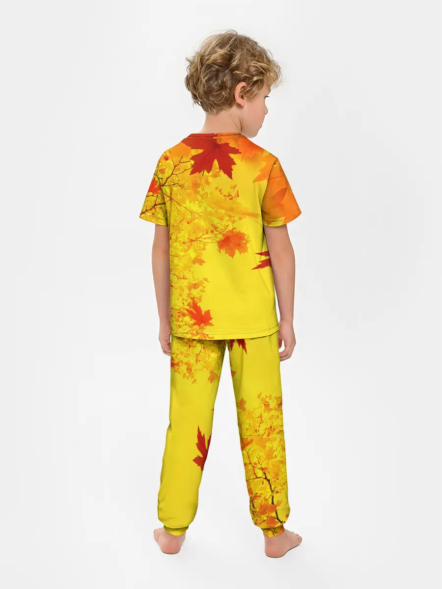 Детская пижама с брюками / ОСЕННИЕ ЦВЕТА | ЗОЛОТАЯ ОСЕНЬ