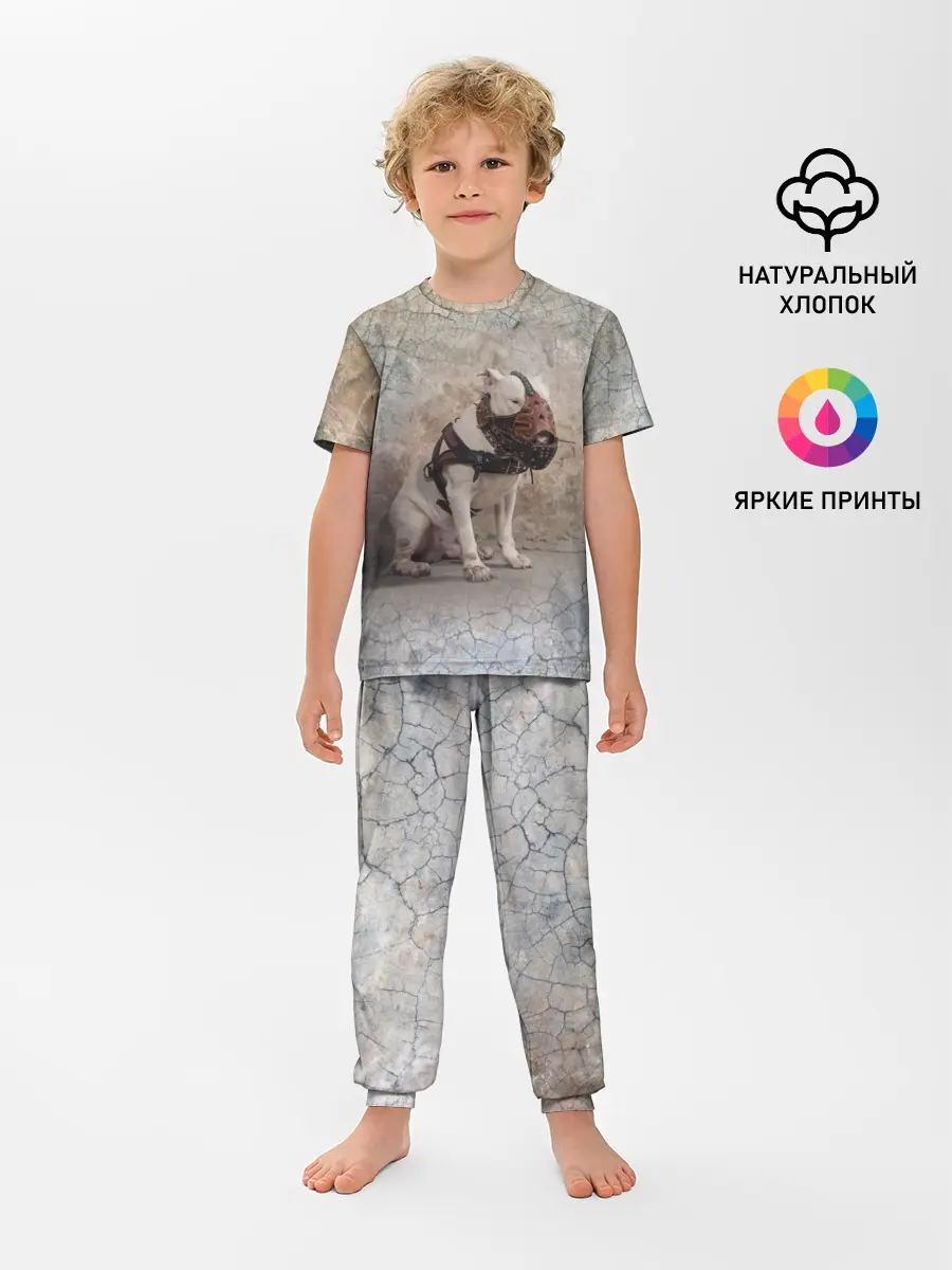 Детская пижама с брюками / Бойцовый бультерьер
