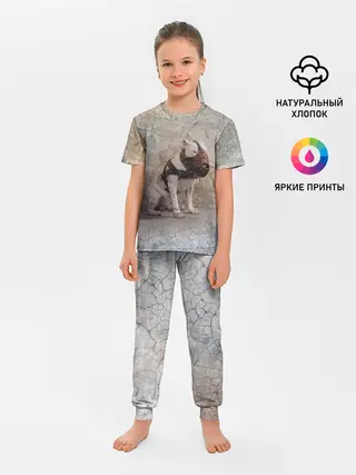 Детская пижама с брюками / Бойцовый бультерьер