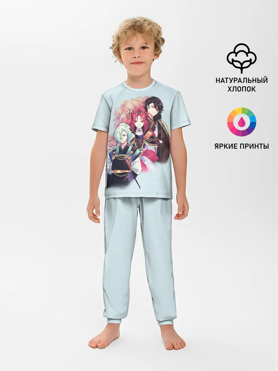 Детская пижама с брюками / Манхва, Облачный цветок