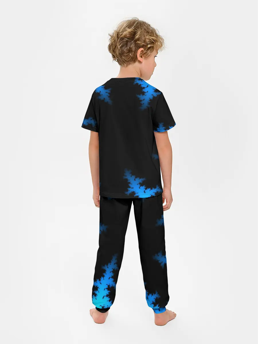 Детская пижама с брюками / Морозный узор