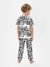 Детская пижама с брюками / Чёрно-белые дудлы