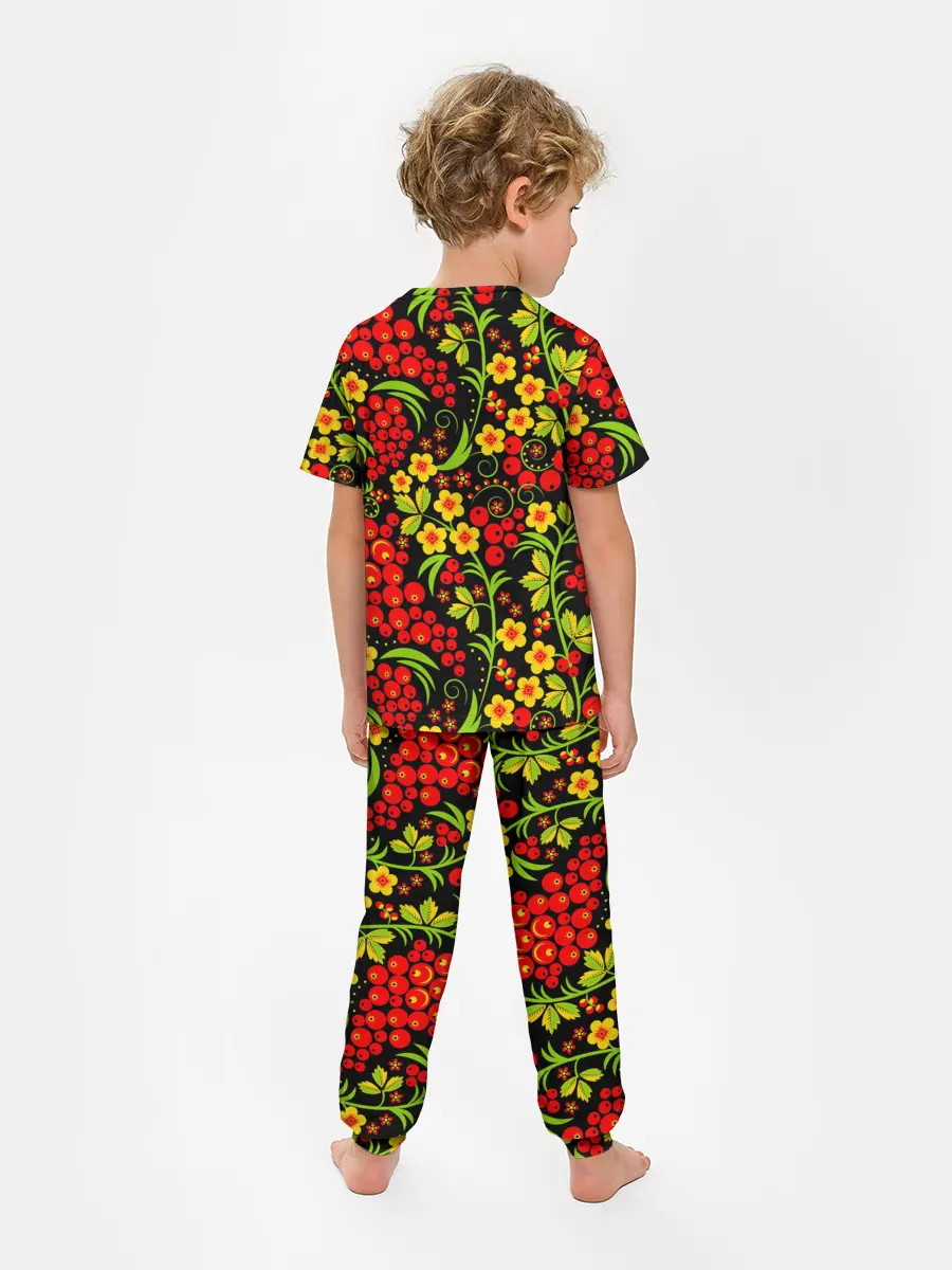 Детская пижама с брюками / Хохлома