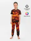 Детская пижама с брюками / Тыквы на Хэллоуин