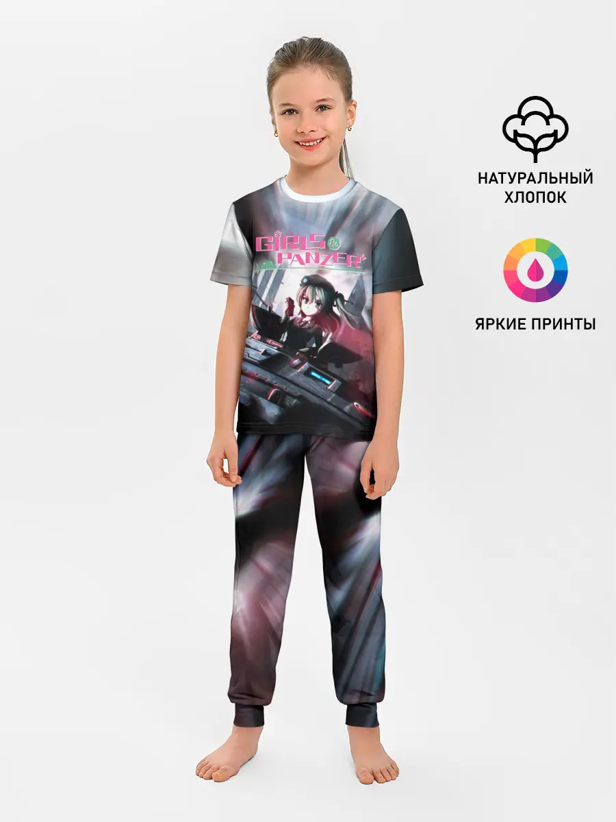 Детская пижама с брюками / Девушки и танки | Арису Симада