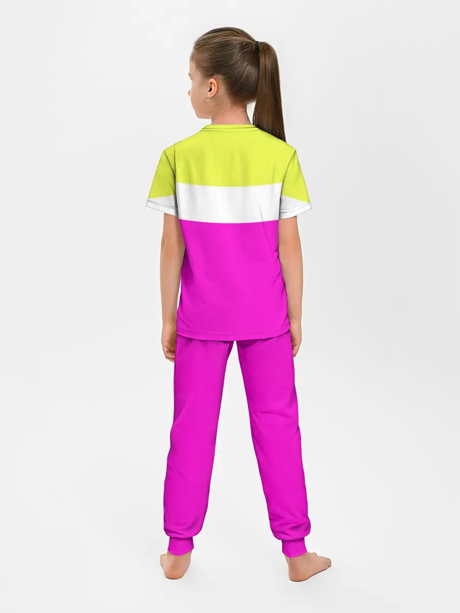 Детская пижама с брюками / Serious розовый