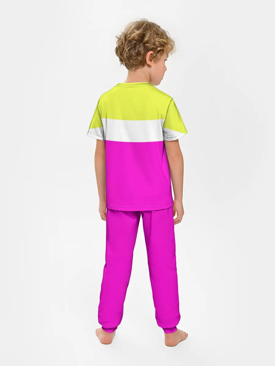 Детская пижама с брюками / Serious розовый