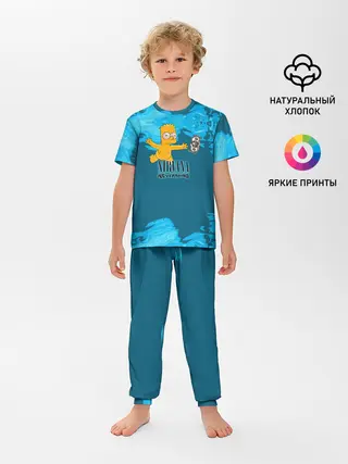 Детская пижама с брюками / Nirvana & Simpson