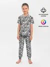 Детская пижама с брюками / Злые Гориллы - Паттерн