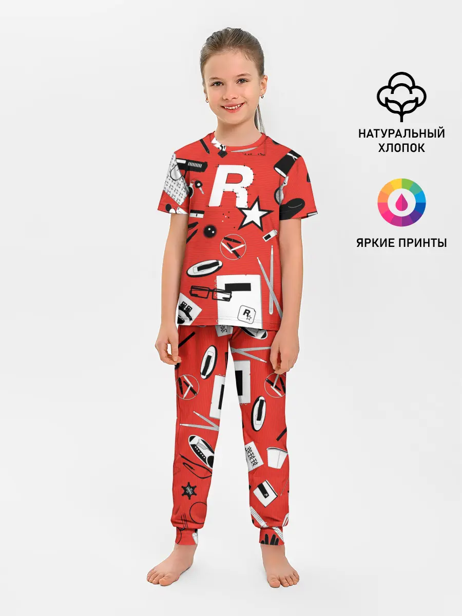 Детская пижама с брюками / Rockstar