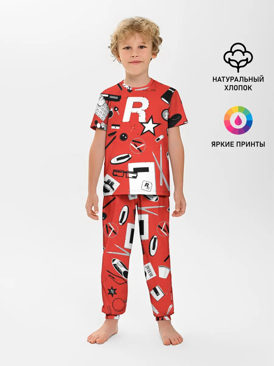 Детская пижама с брюками / Rockstar